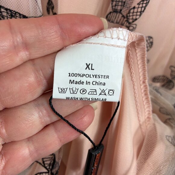 NEW Retro Stage 1950’s Lace Butterfly Swing Vintage Style Dress Sz XL Coquette - Picture 4 of 8